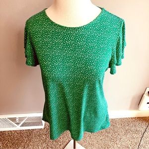 Adrianna Papell Green Blouse